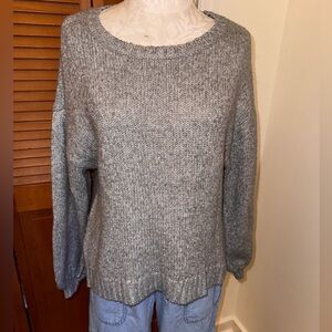 NYDJ Gray and silver Knit Sweater